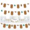 Big Dot of Happiness Tropical Luau - Hawaiian Beach Party DIY Decorations - Clothespin Garland Banner - 44 Pieces